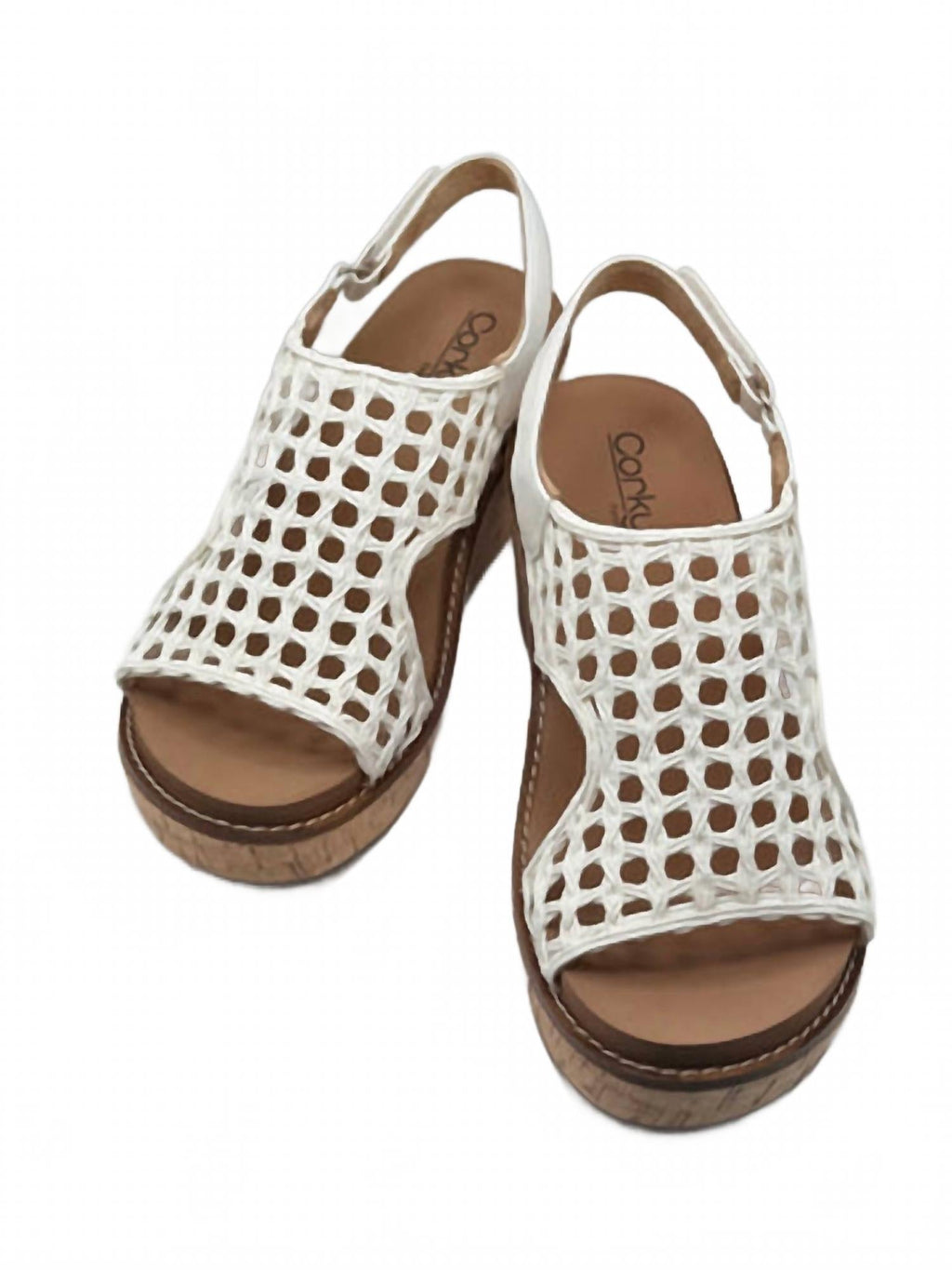 Women's Carley Woven Wedge Sandals In Ivory
