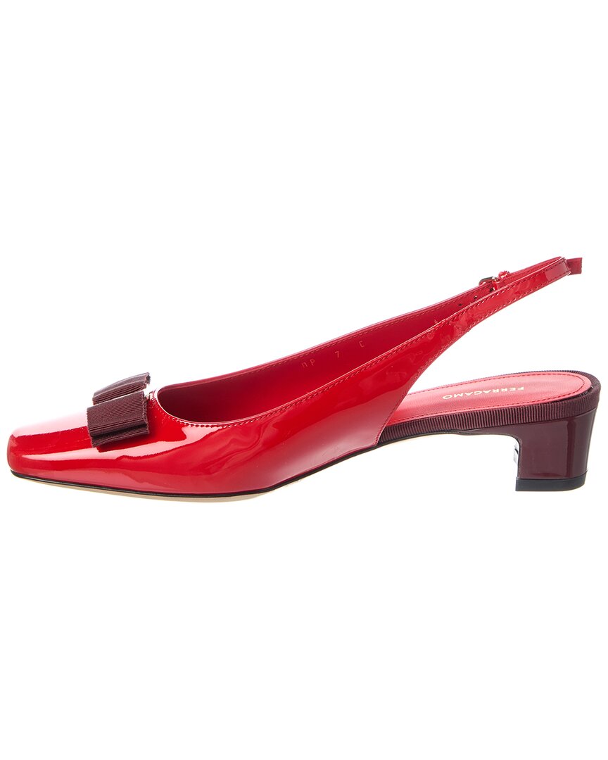 Ferragamo Rivada Patent Slingback Pump