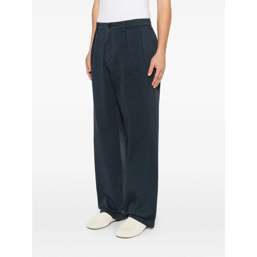 Prada Blue Trousers - Wide-Leg Trousers Men