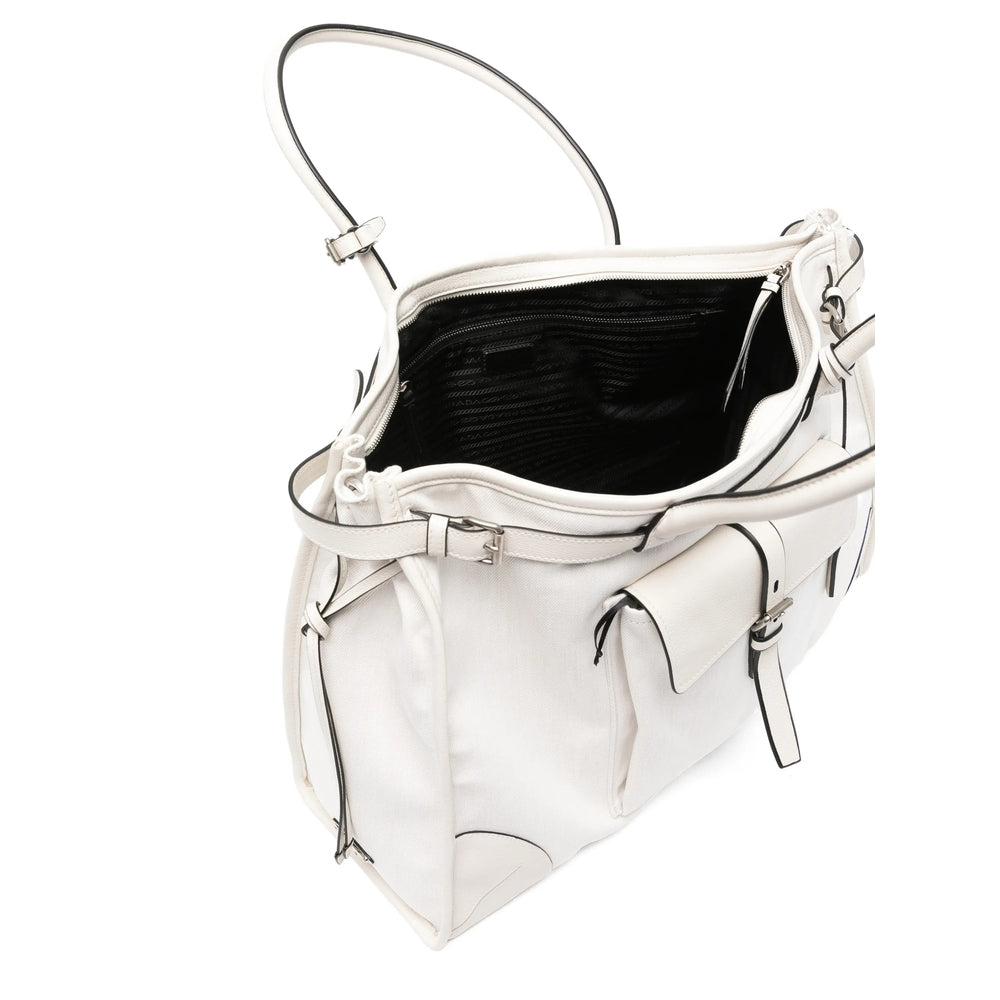Prada Neutrals Tote Bags Men