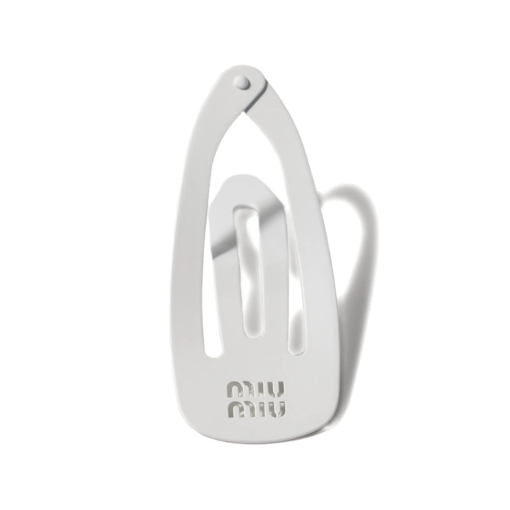Miu Miu Silver Hair Accessories Women
