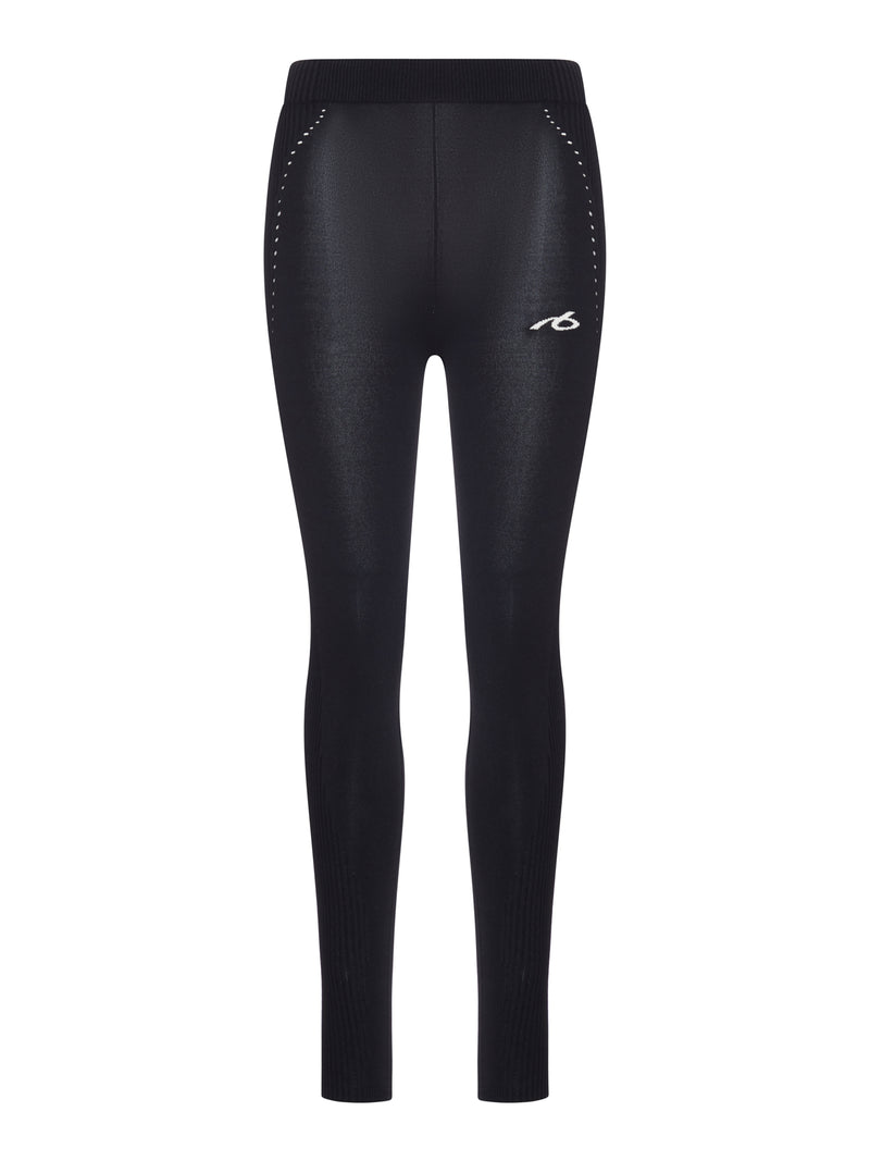 Balenciaga Women Techwear Leggings In Black Sports Mesh