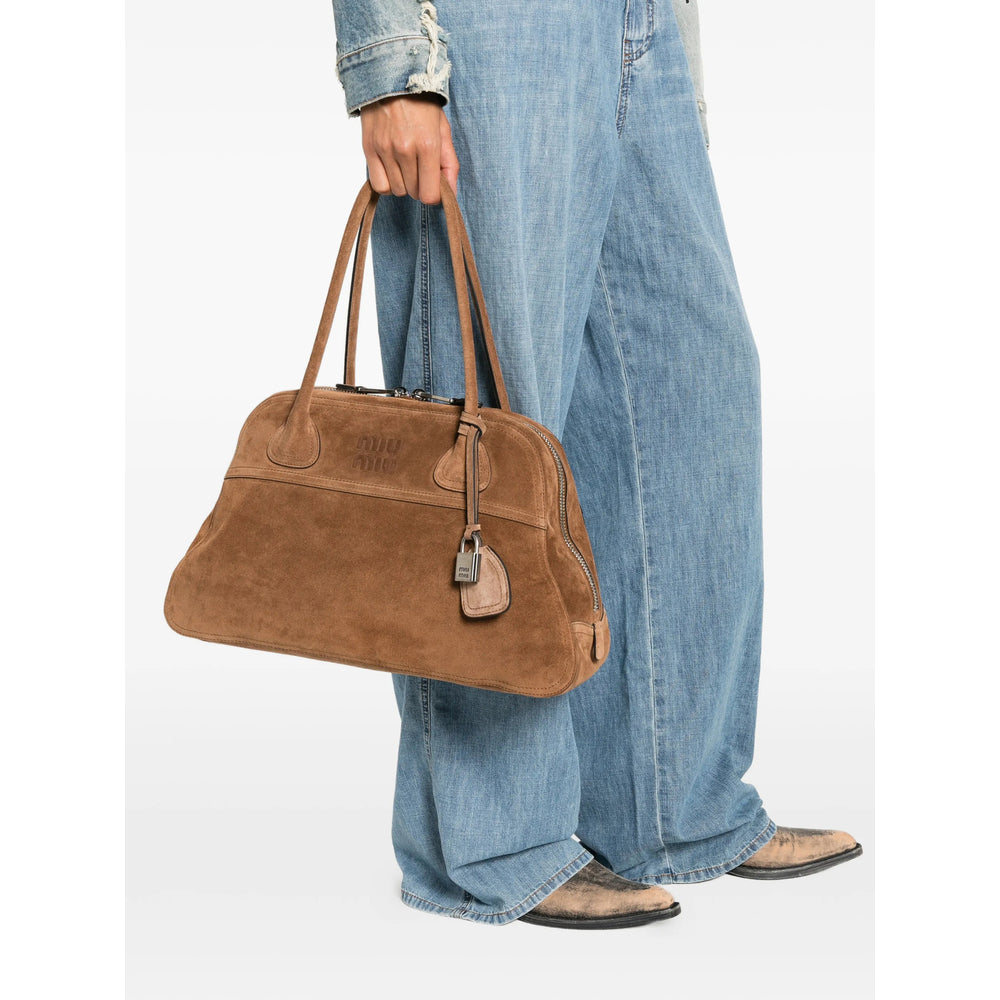 Miu Miu Brown Tote Bags Women