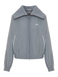Balenciaga Women Bodies High Neck Jacket In Technical Cotton Poplin