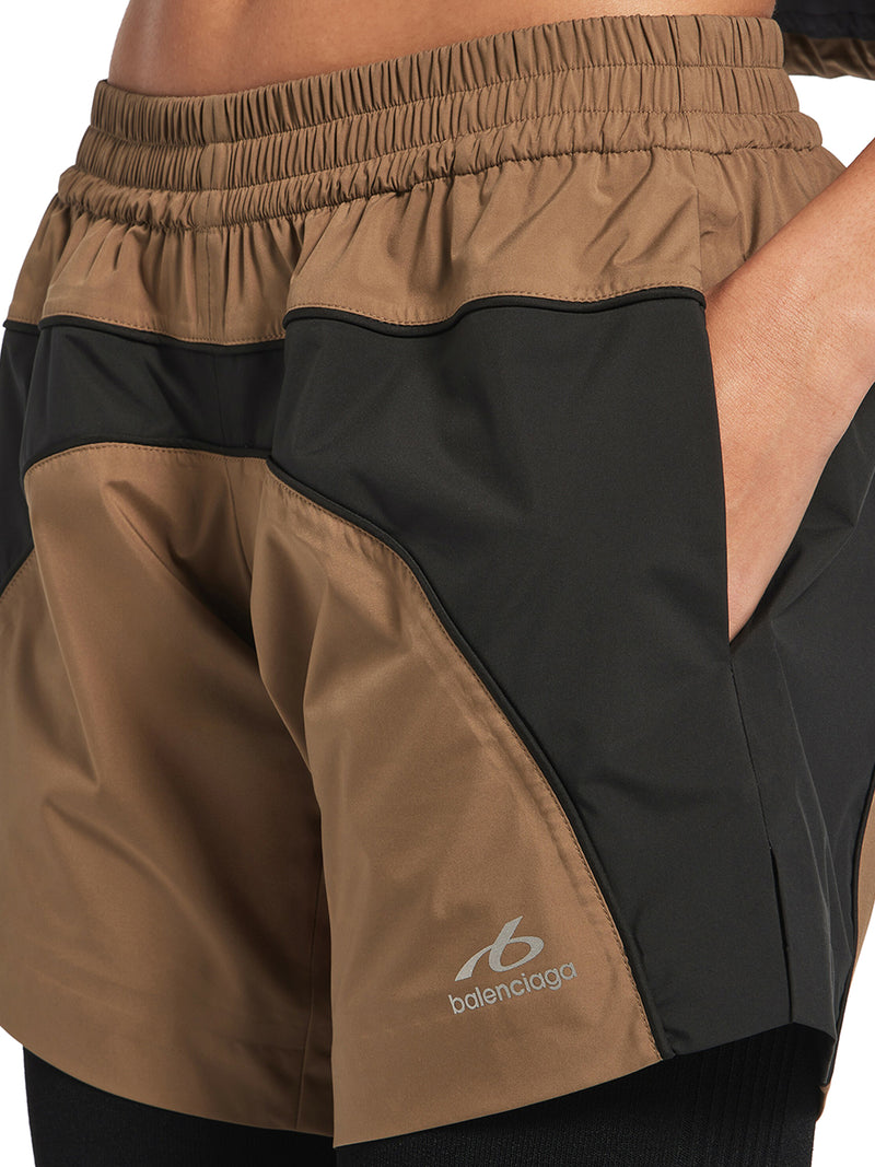 Balenciaga Women Techwear Shorts In Soft Technical Fabric