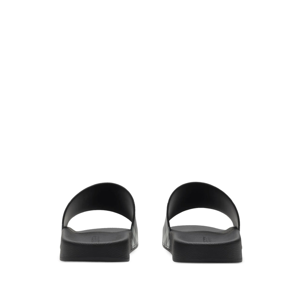Burberry Black Flip-Flops & Slides Men