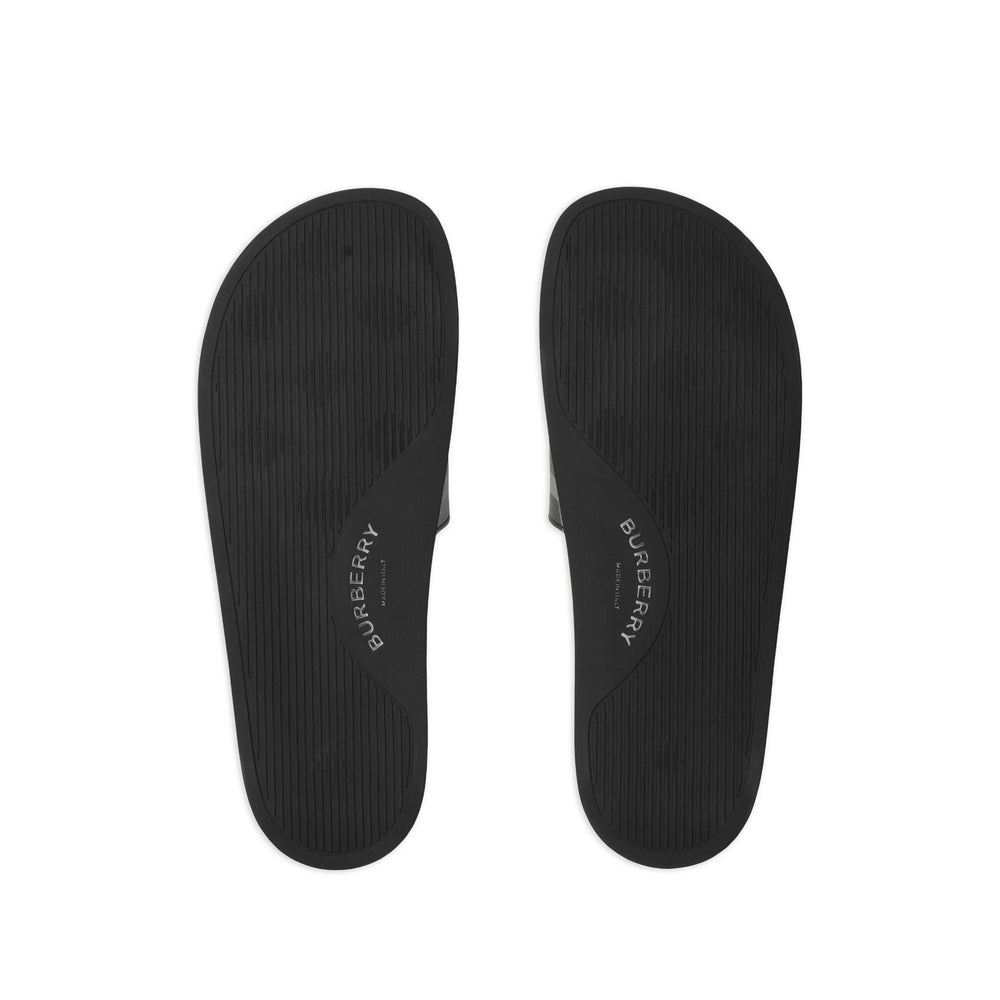 Burberry Black Flip-Flops & Slides Men