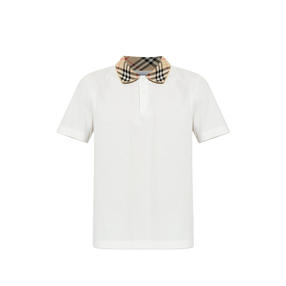 Burberry White Polo Shirts Men