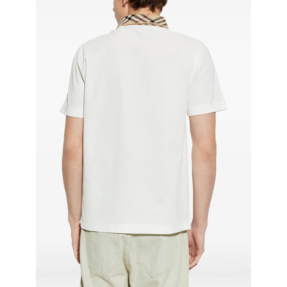 Burberry White Polo Shirts Men