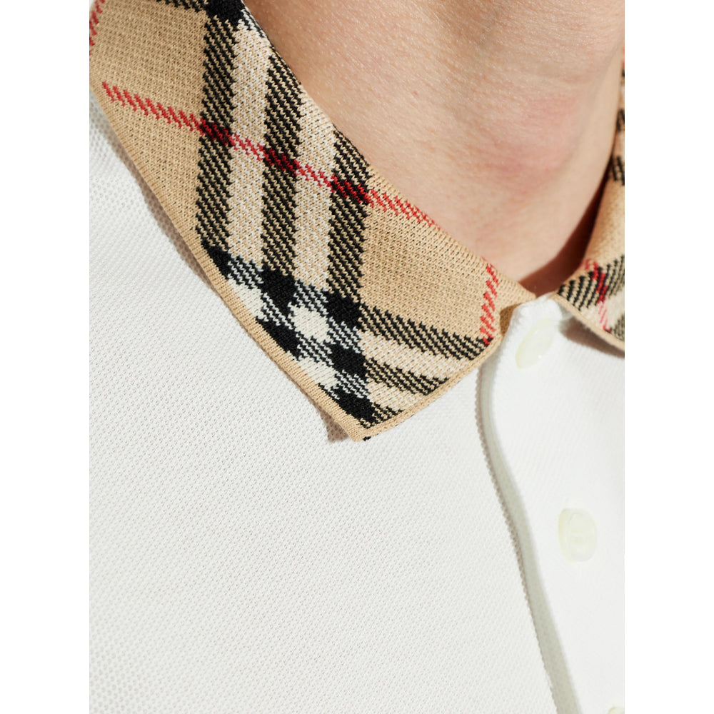 Burberry White Polo Shirts Men