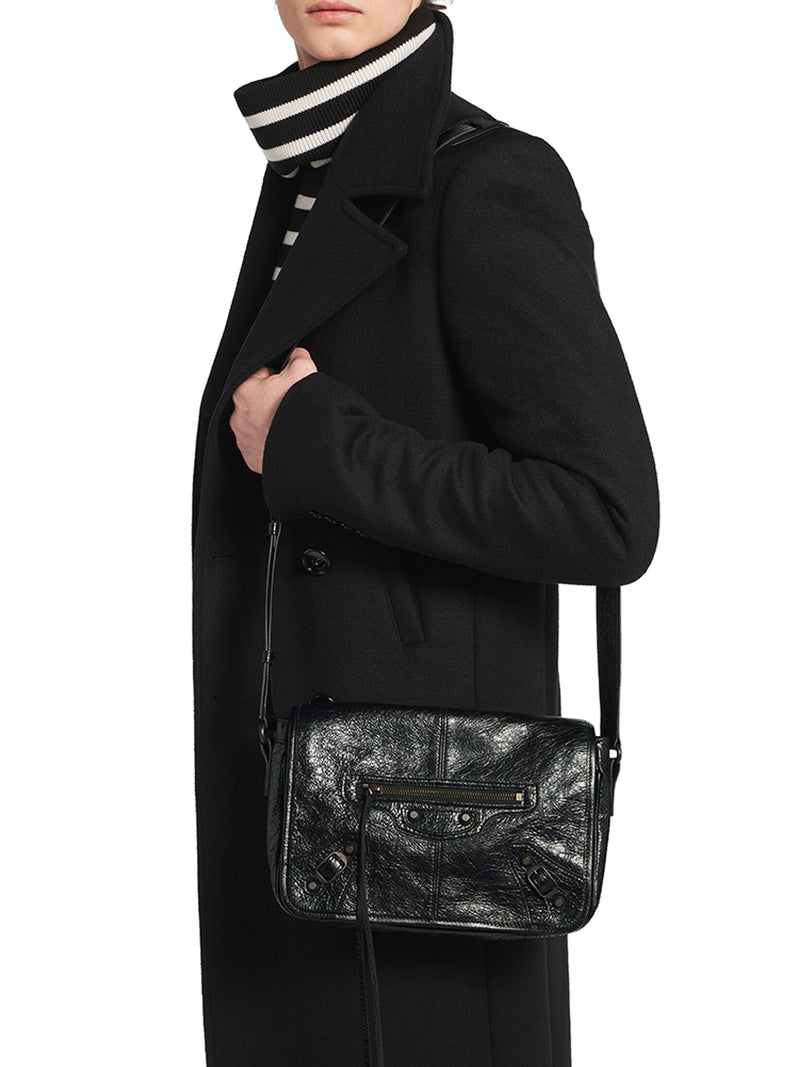 Balenciaga Men Le City Small Flap Messenger Bag