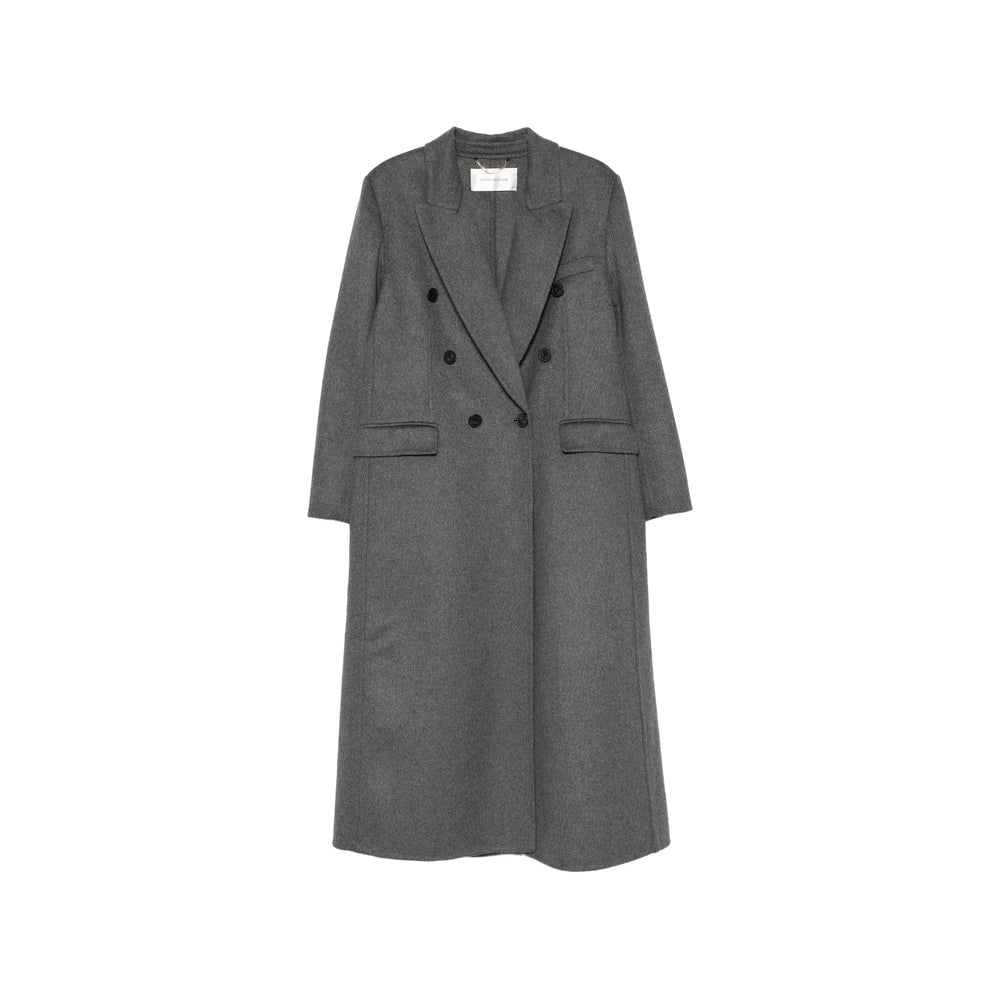 Victoria Beckham Grey Coats - Double Breasted & Peacoats Women