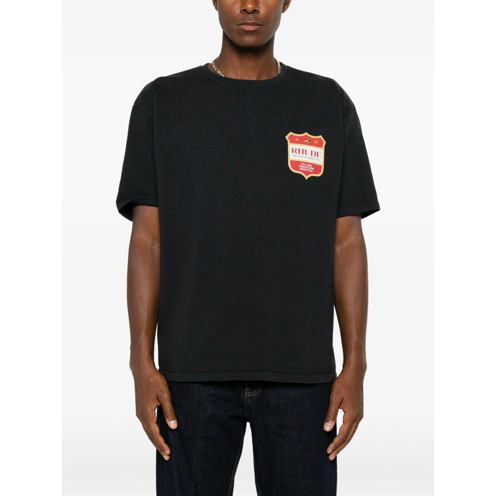 Rhude Black T-Shirts & Vests - T-Shirts Men