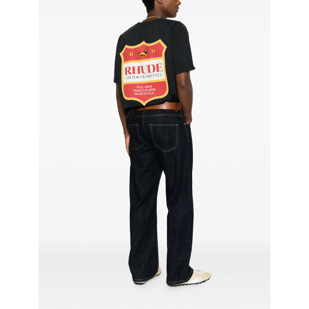 Rhude Black T-Shirts & Vests - T-Shirts Men