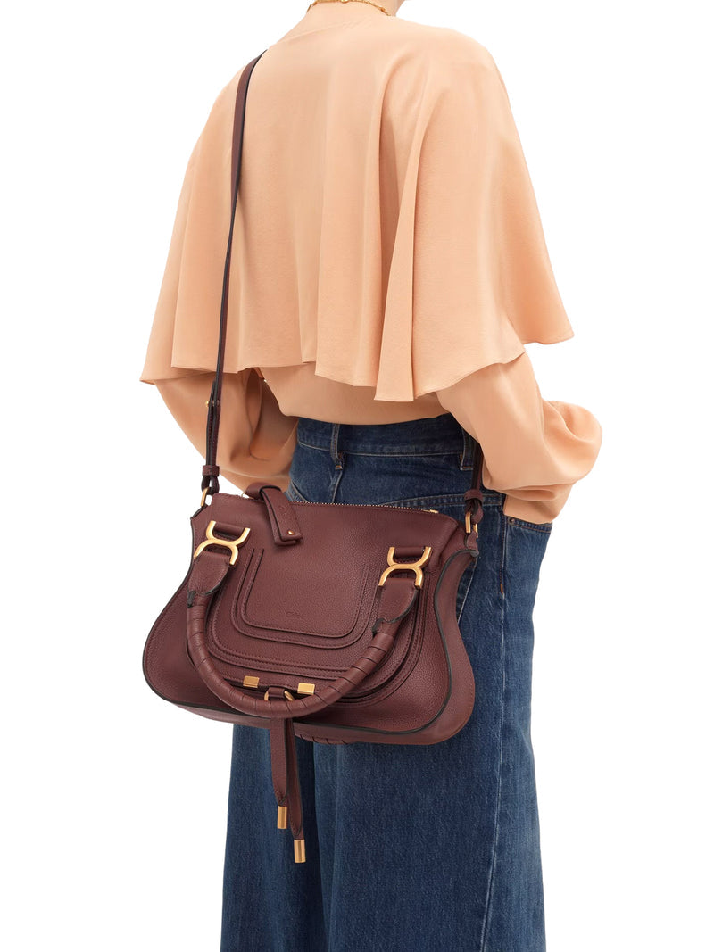 Chloe` Women Small Mercie Bag In Granate Leather