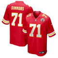 Kansas City Chiefs Josh Simmons Red Team Game Jersey