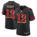 San Francisco 49ers Brock Purdy Black 2025 Rivalries Collection Game Jersey
