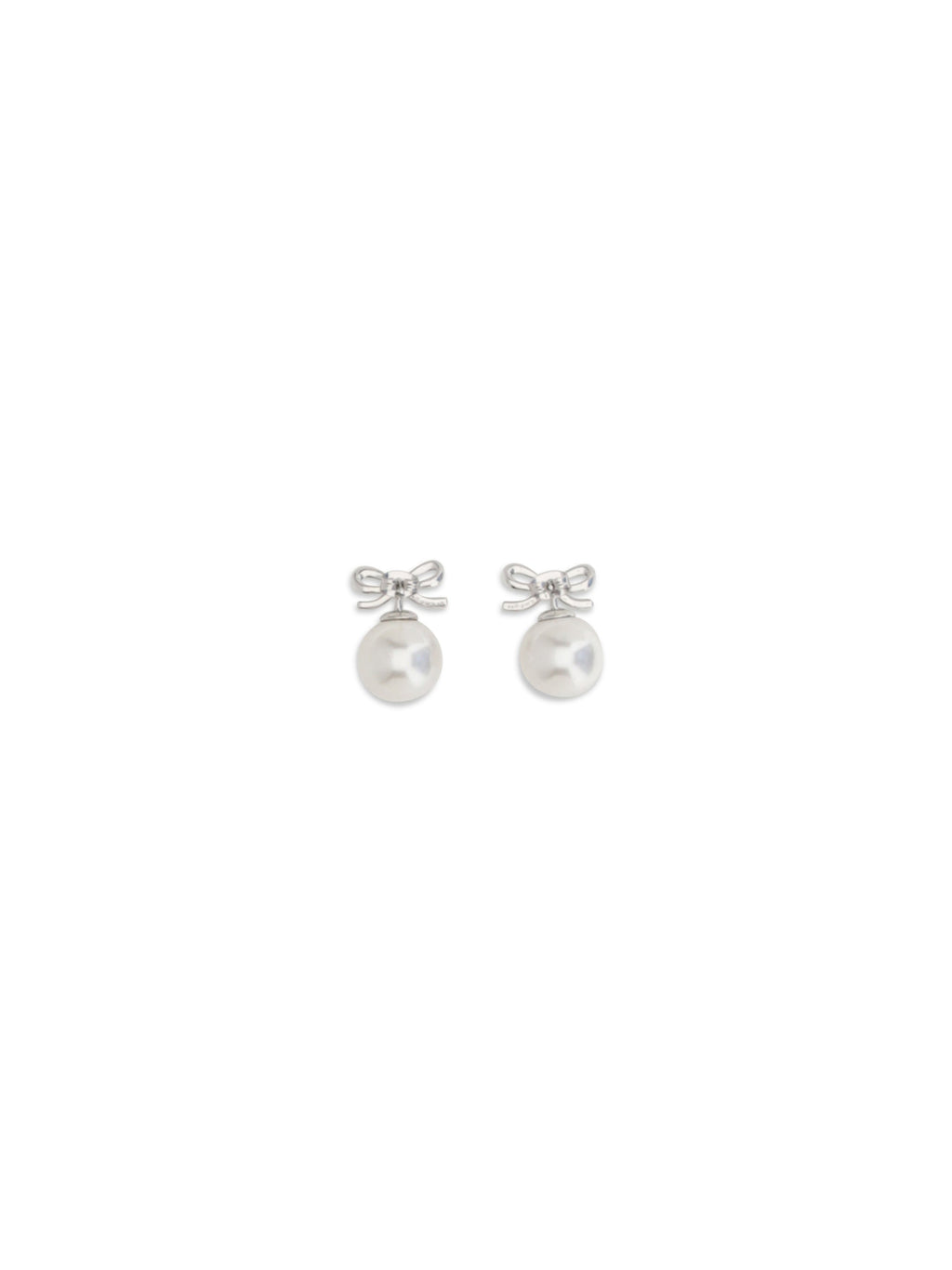 Self-Portrait Women Crystal Bow Earrings With Pearl