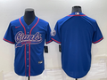 Men's New York Giants Blue Blank Jersey1