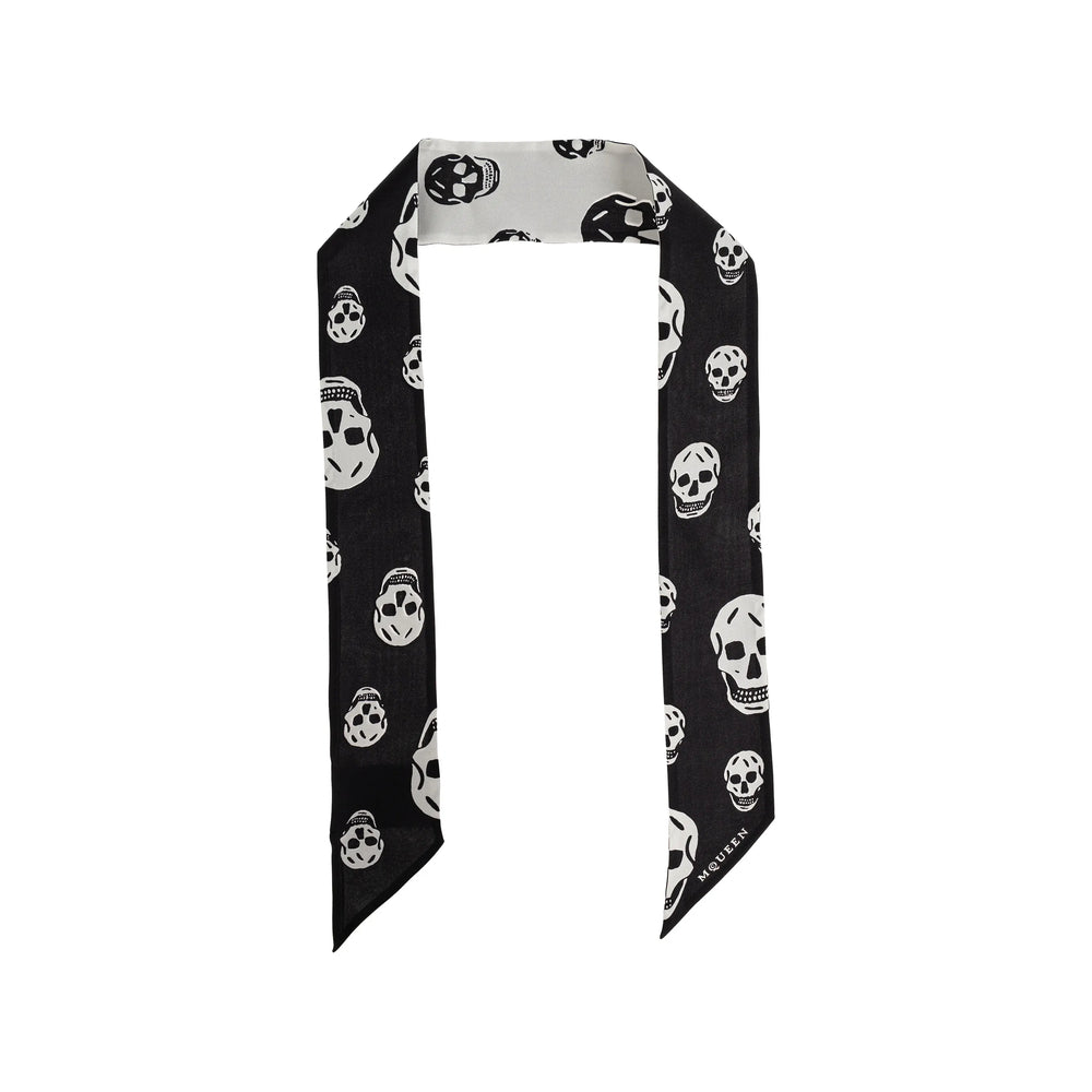 Alexander Mcqueen Black Scarves Men