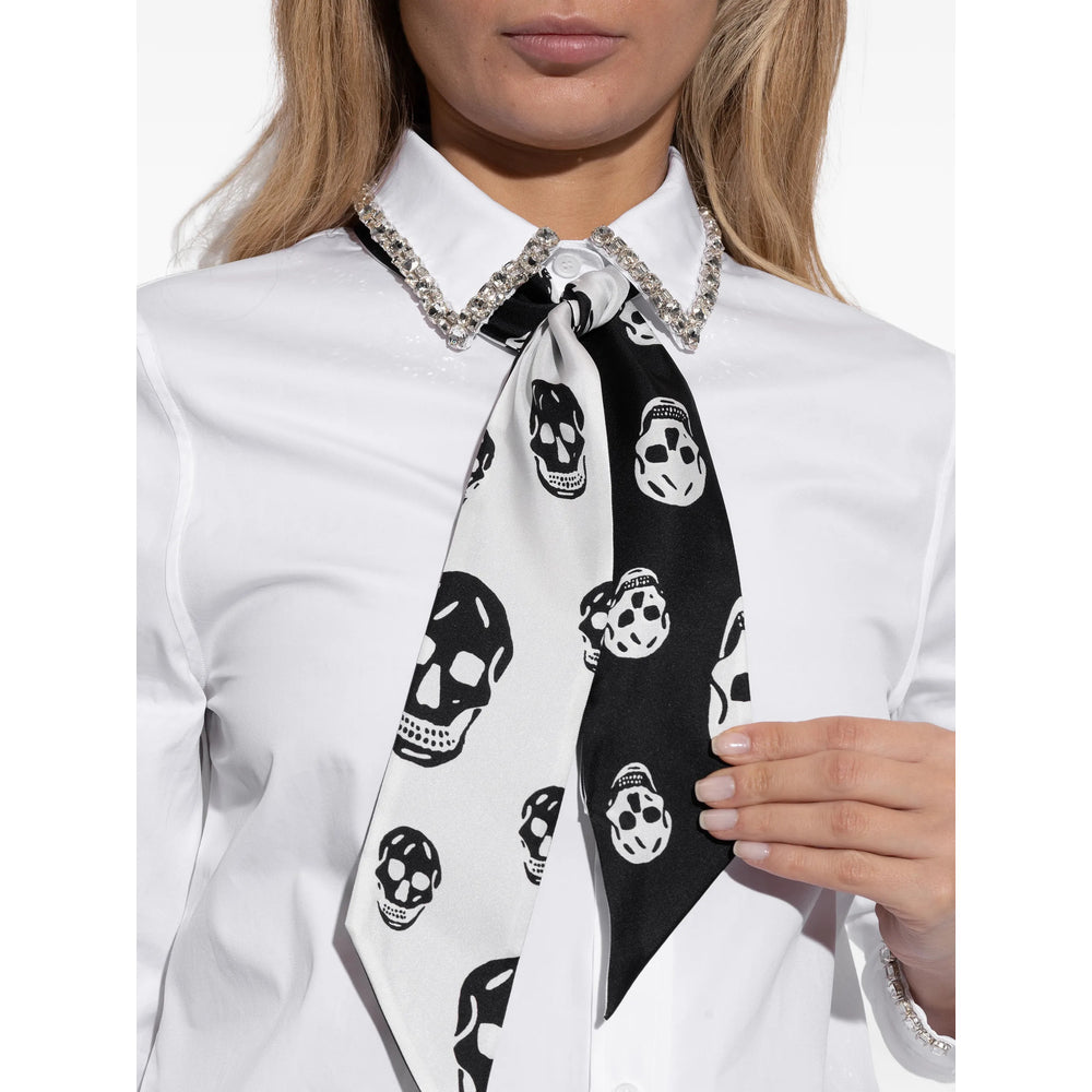 Alexander Mcqueen Black Scarves Men