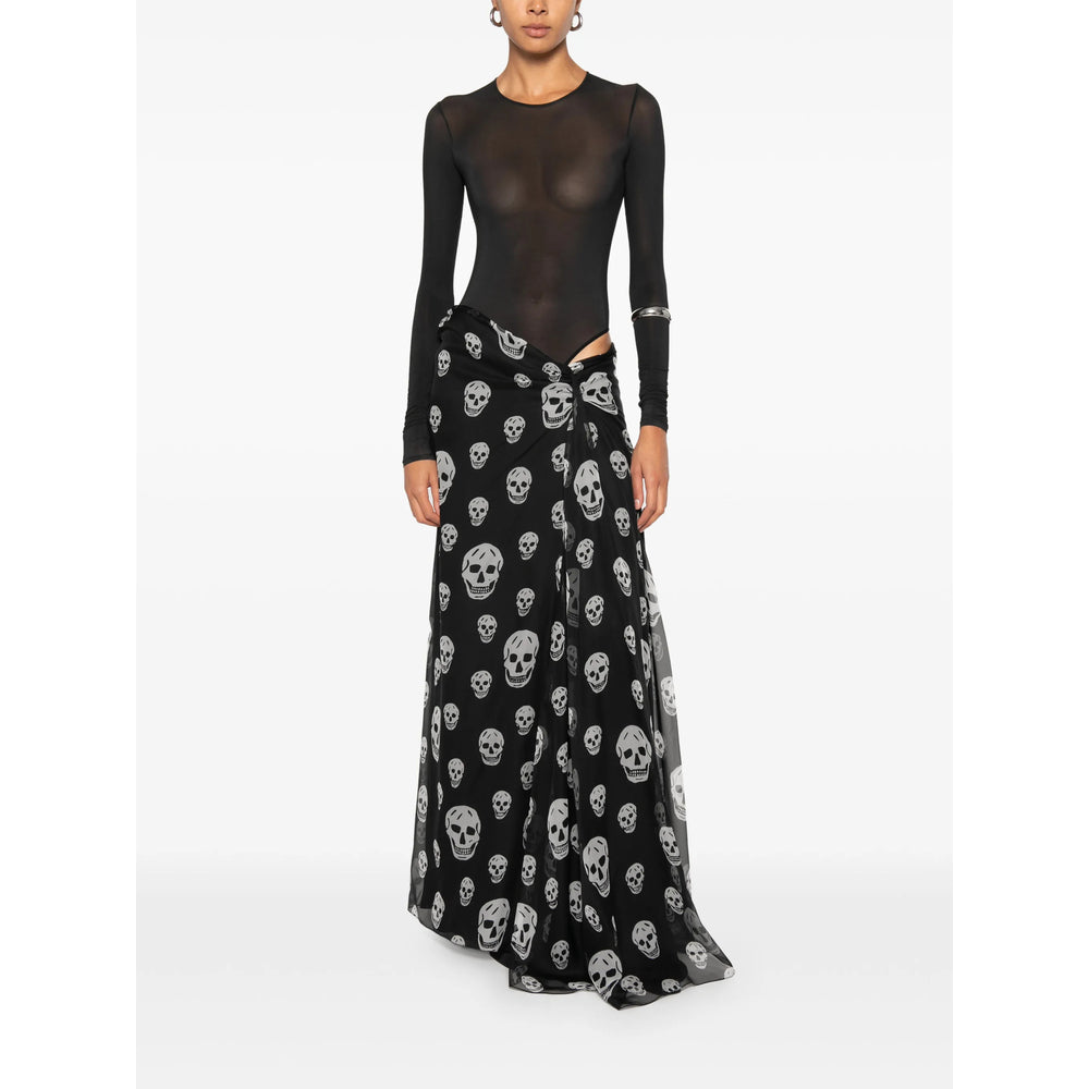 Alexander Mcqueen Black Skirts - Asymmetric & Draped Skirts Women