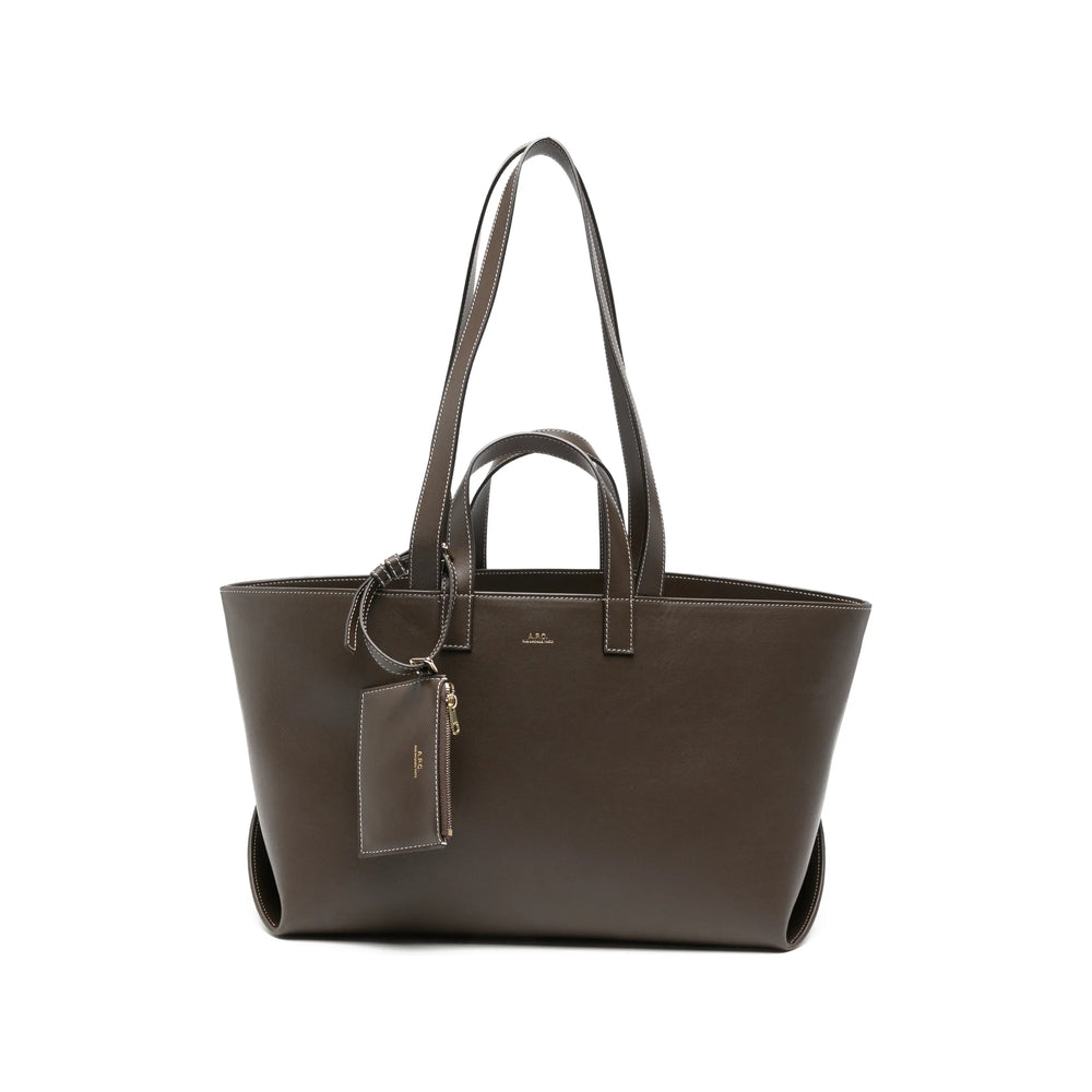 A.P.C. Brown Tote Bags Women