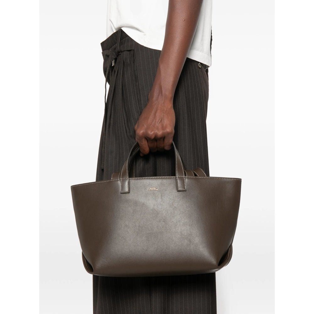 A.P.C. Brown Tote Bags Women