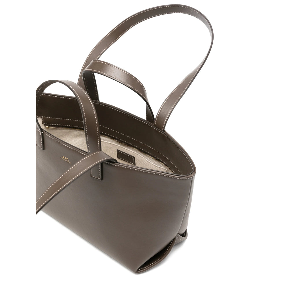 A.P.C. Brown Tote Bags Women