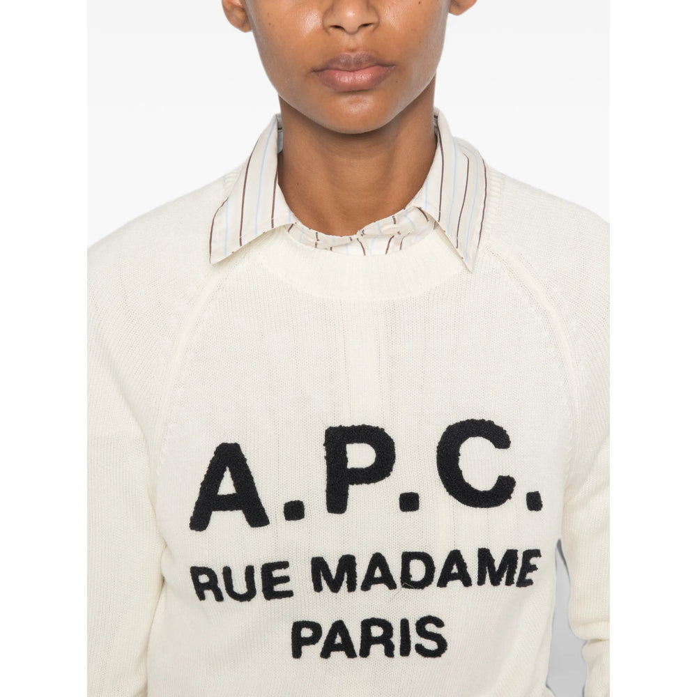 A.P.C. White Knitwear - Jumpers Women
