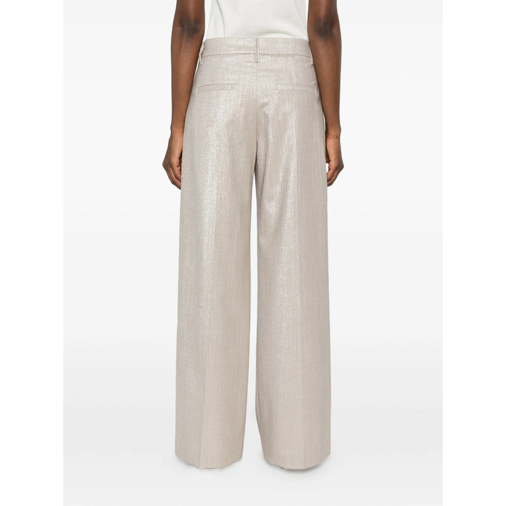 Brunello Cucinelli Neutrals Trousers - Palazzo Pants Women