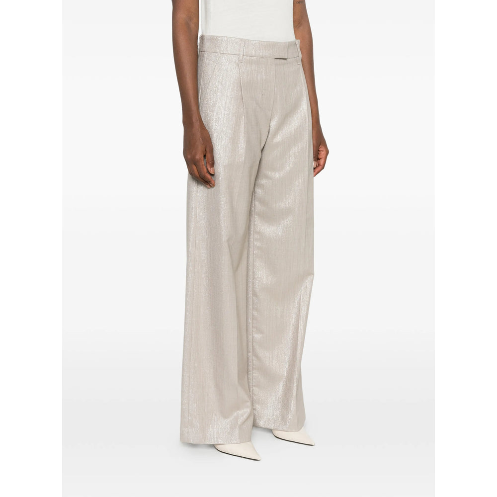 Brunello Cucinelli Neutrals Trousers - Palazzo Pants Women