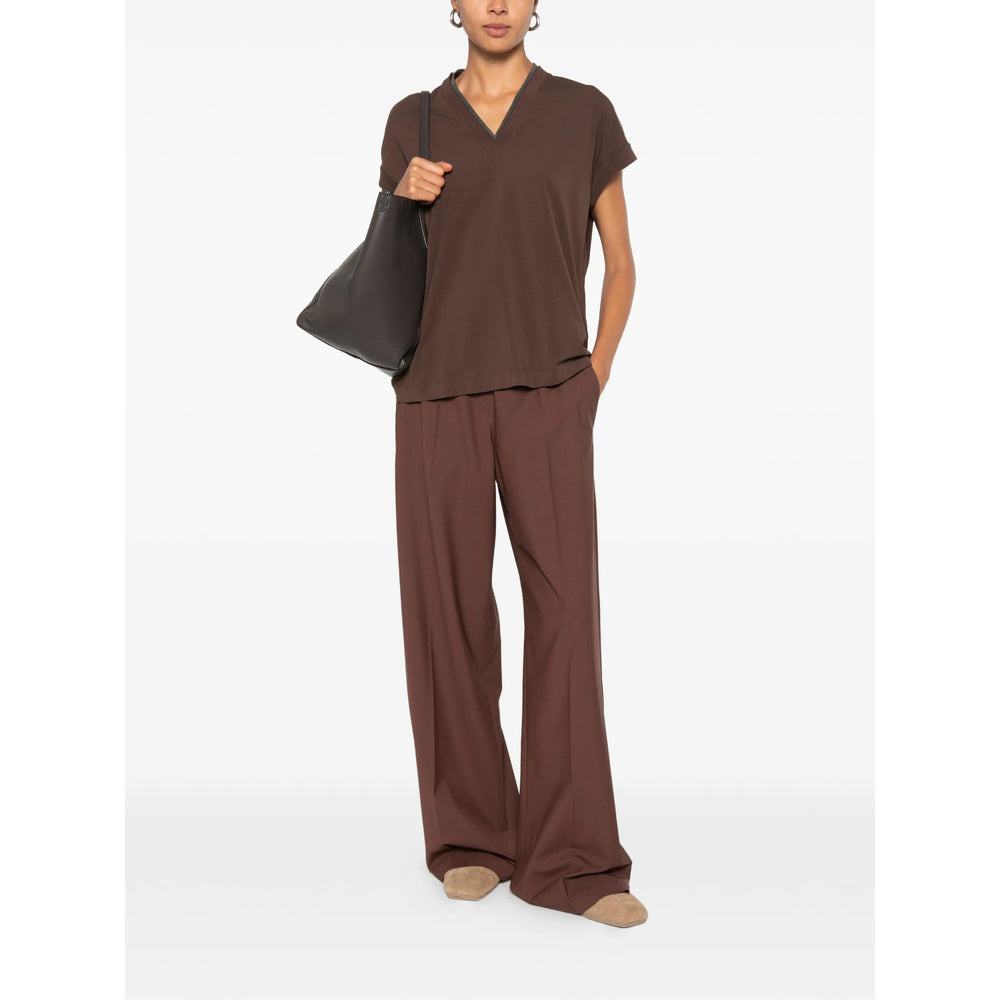Brunello Cucinelli Brown Trousers - Palazzo Pants Women