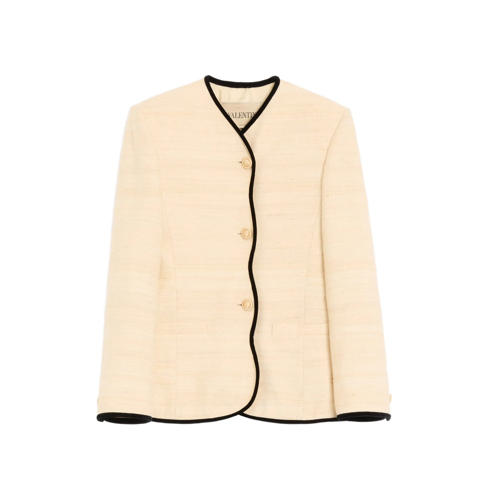 Valentino Neutrals Jackets - Blazers Women