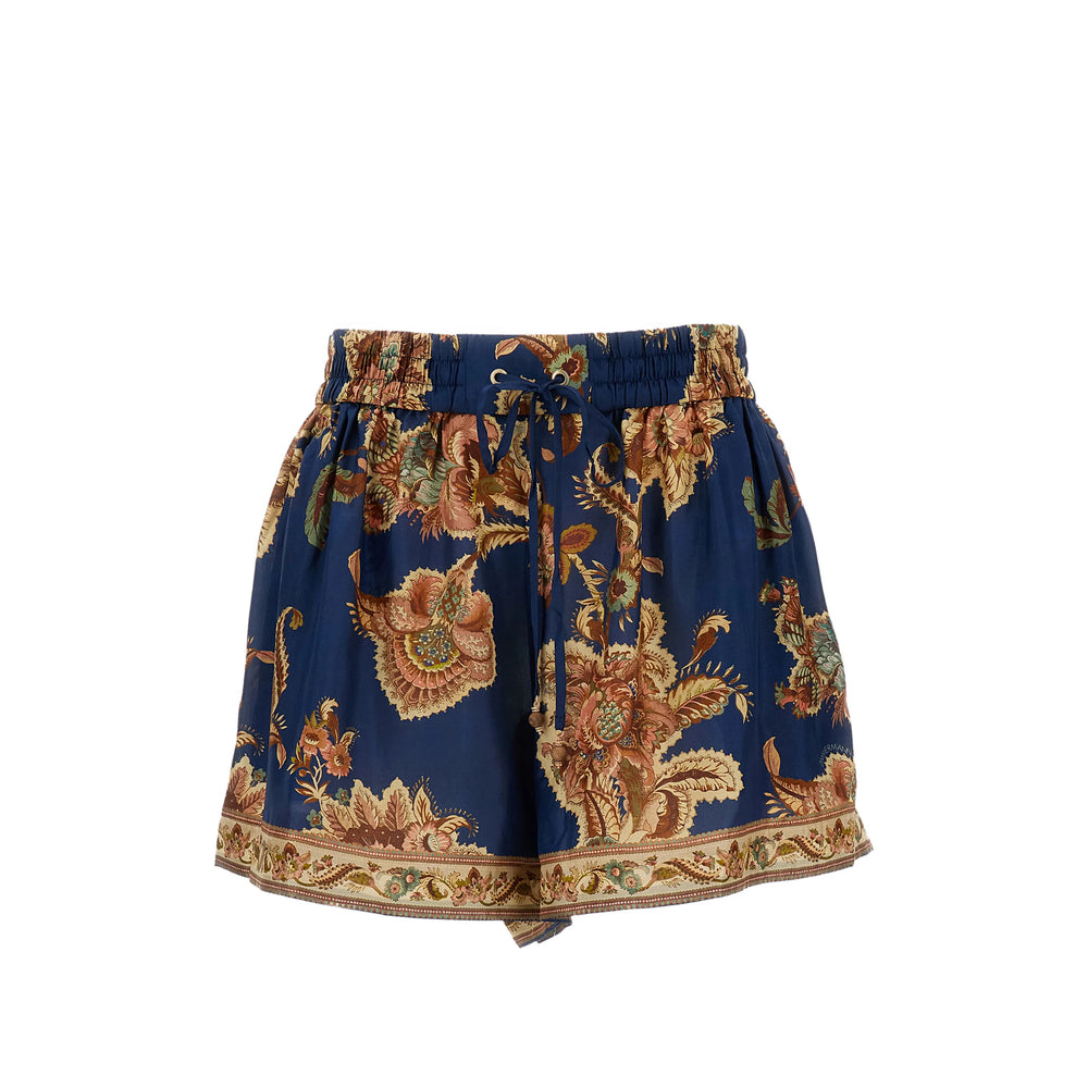 Zimmermann Blue Shorts - Mini Shorts Women