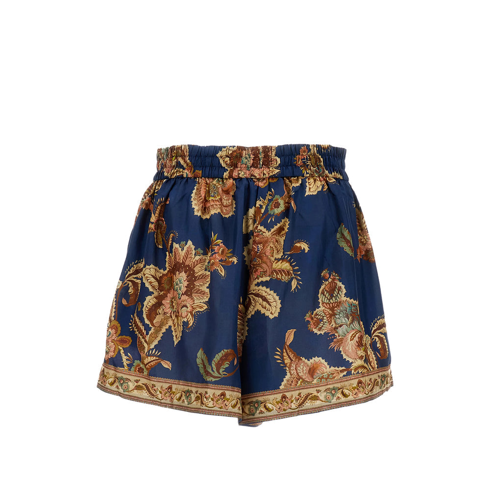 Zimmermann Blue Shorts - Mini Shorts Women