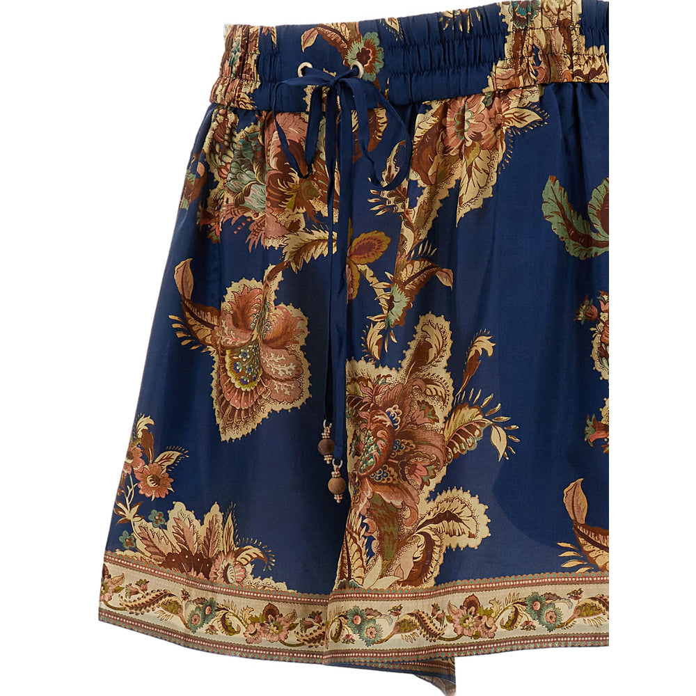 Zimmermann Blue Shorts - Mini Shorts Women