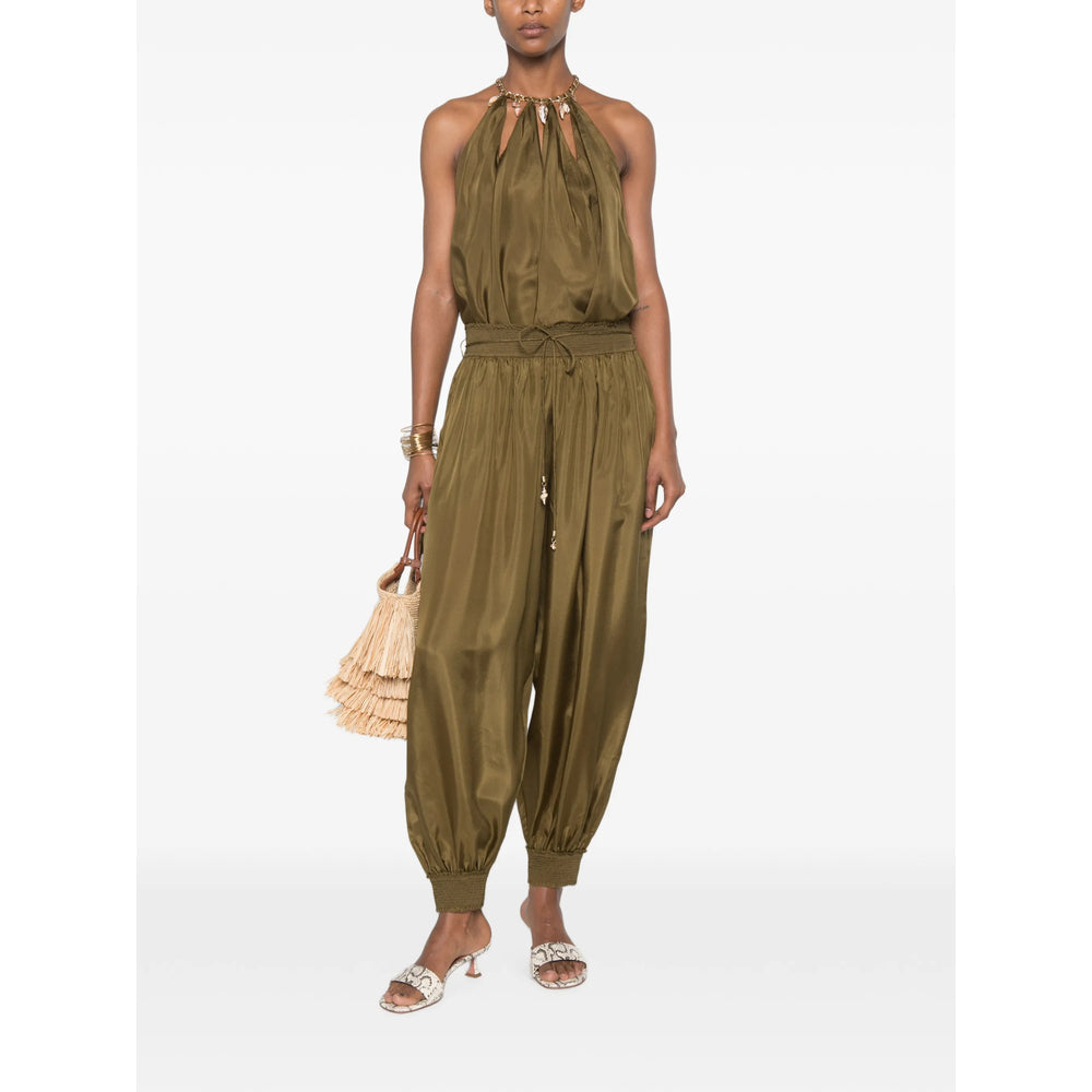 Zimmermann Green Trousers - Tapered Trousers Women