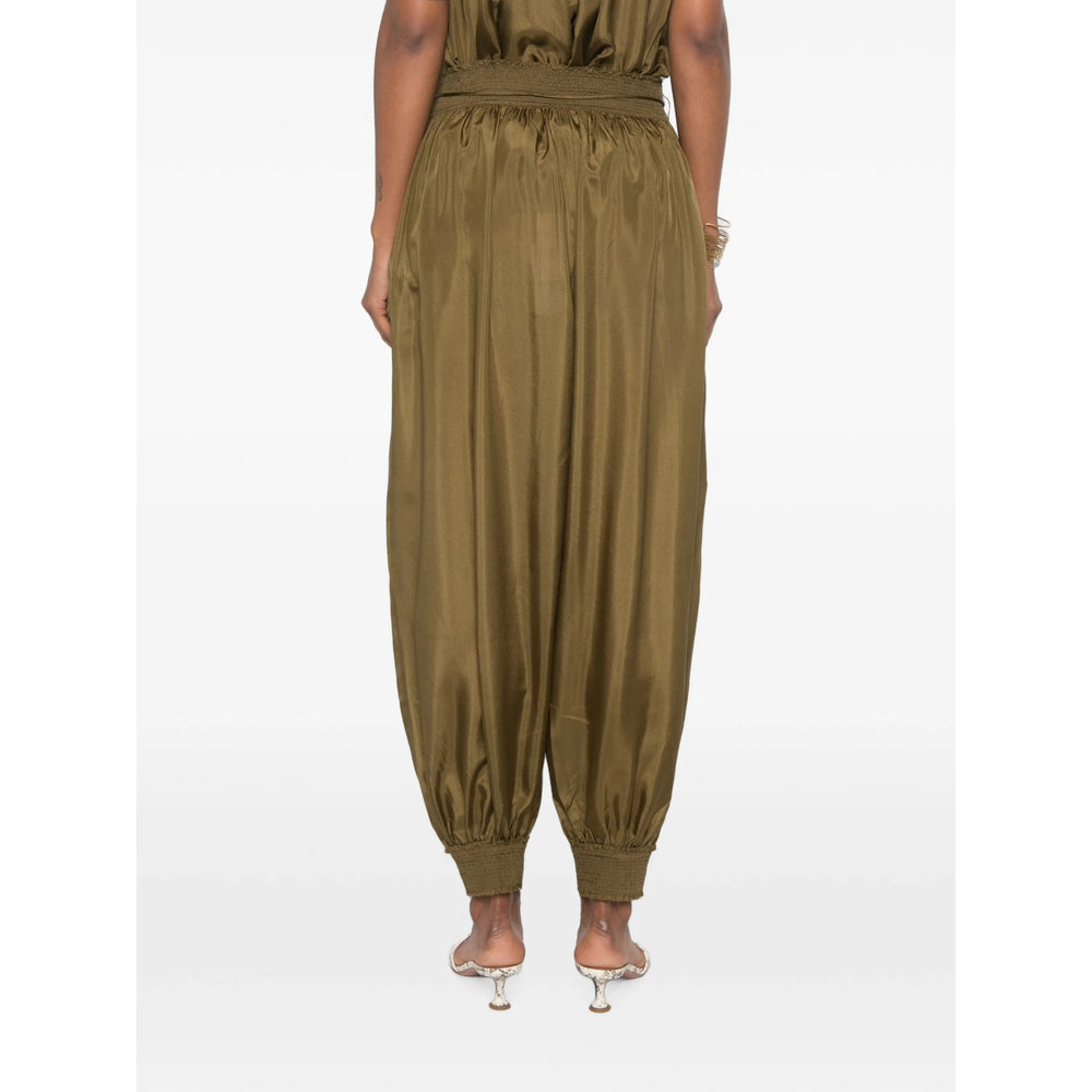 Zimmermann Green Trousers - Tapered Trousers Women