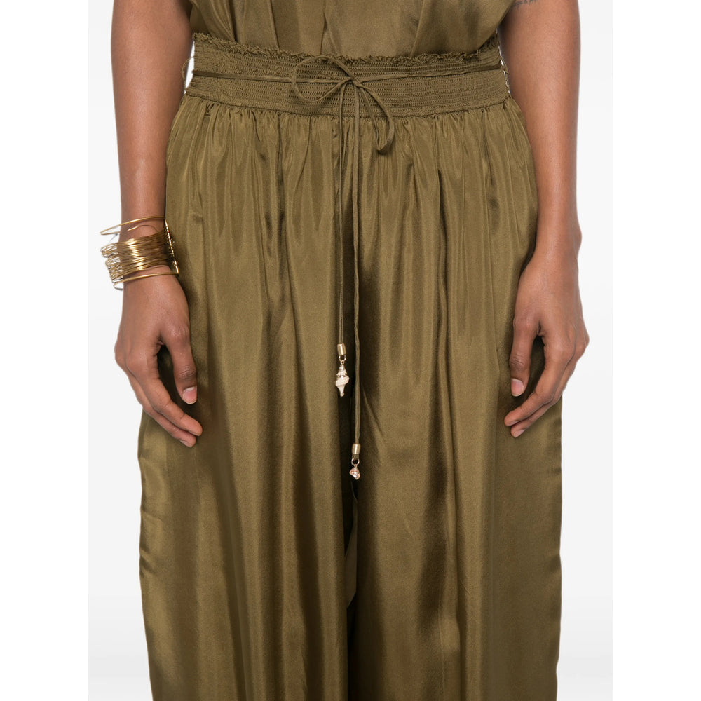 Zimmermann Green Trousers - Tapered Trousers Women