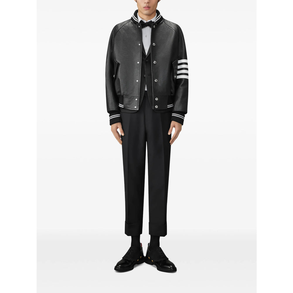 Thom Browne Black Jackets - Leather Jackets Men