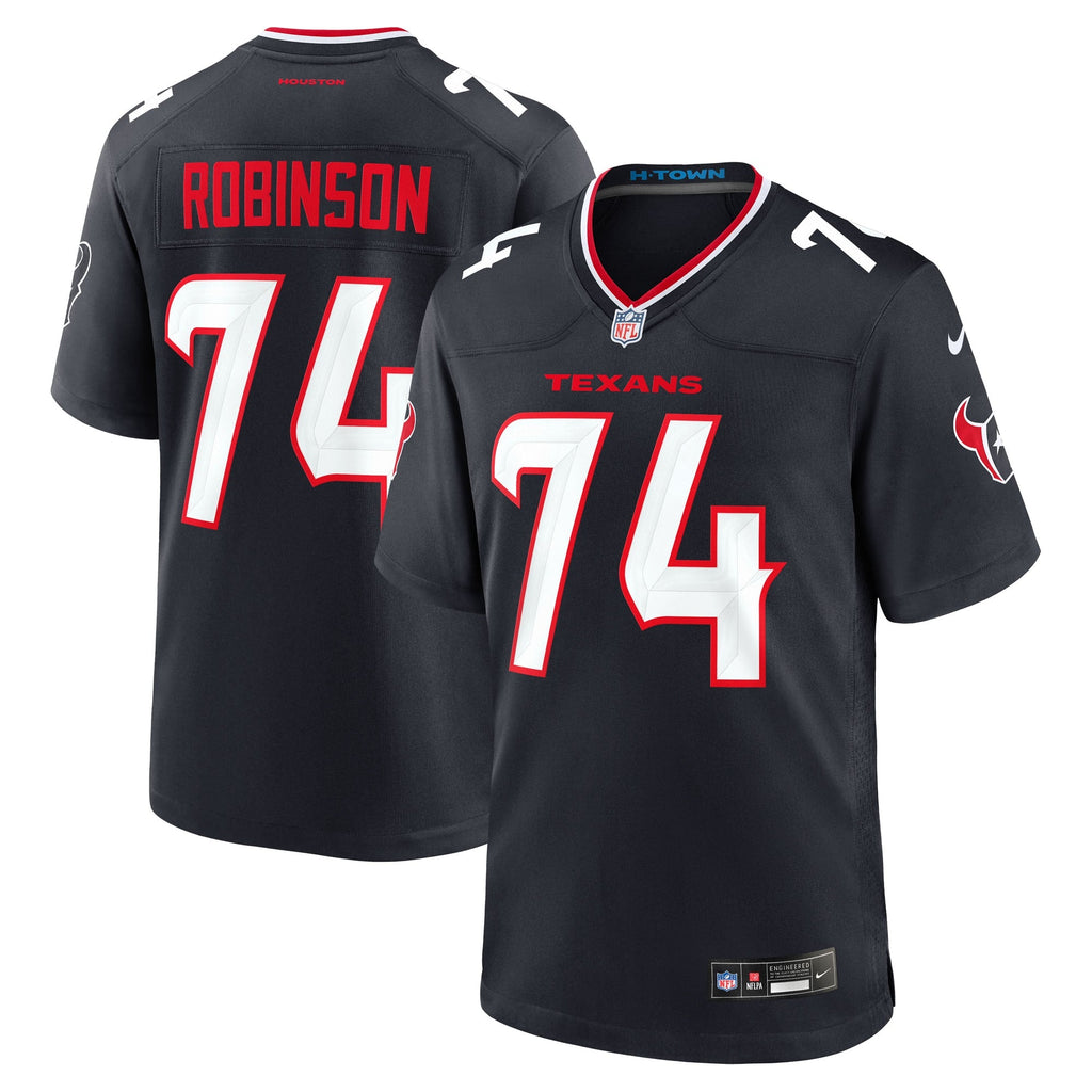 Houston Texans Cam Robinson Navy Team Game Jersey