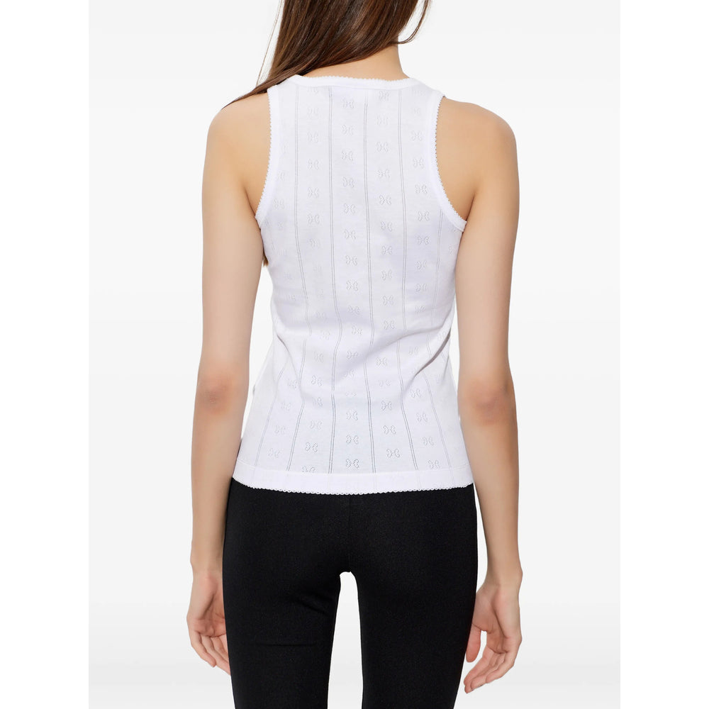 Ganni White Tops - Vests & Tank Tops Women