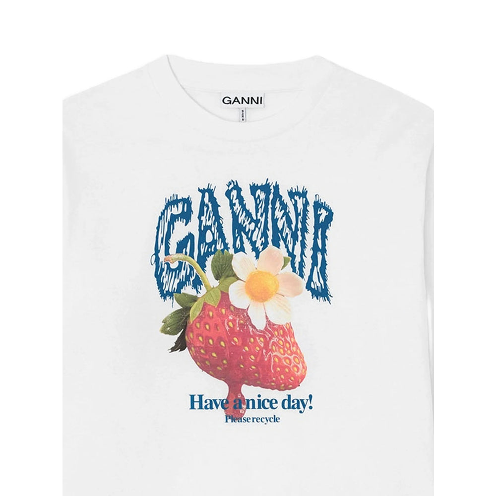 Ganni White Tops - T-Shirts & Jerseys Women