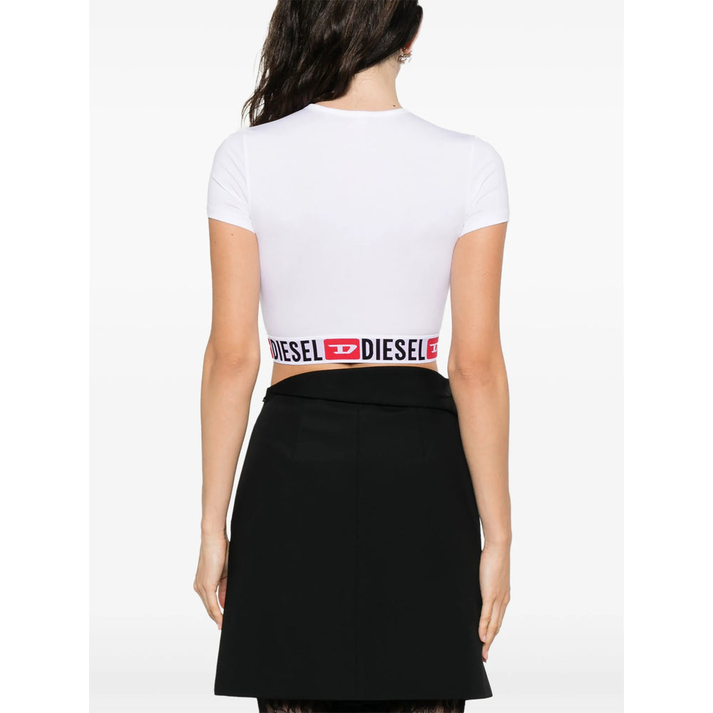Diesel White Performance Tops - Performance T-Shirts Women