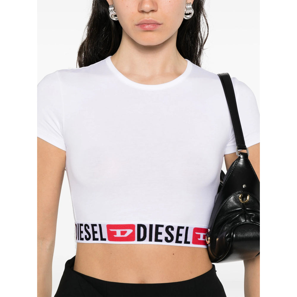 Diesel White Performance Tops - Performance T-Shirts Women