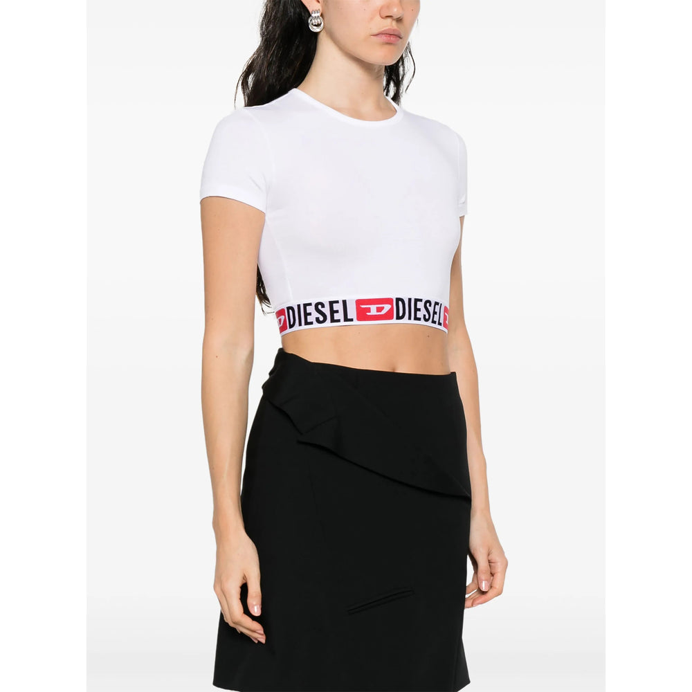 Diesel White Performance Tops - Performance T-Shirts Women