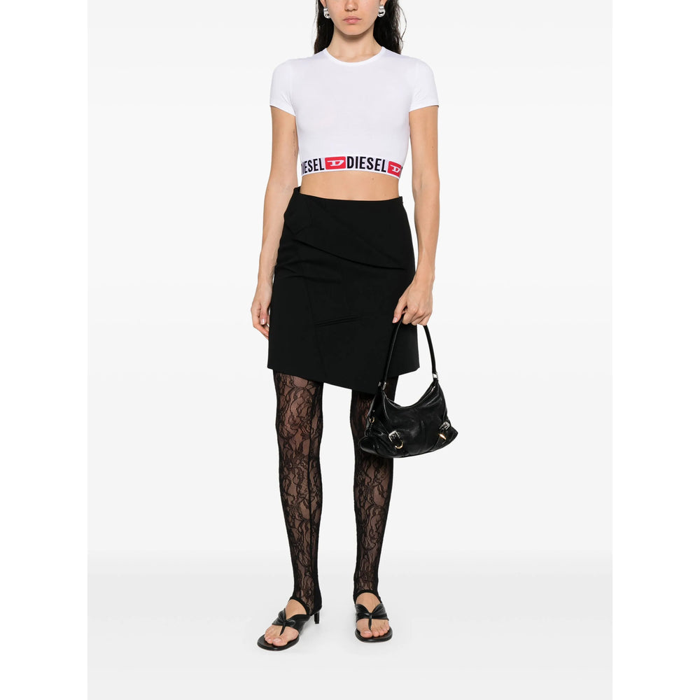 Diesel White Performance Tops - Performance T-Shirts Women