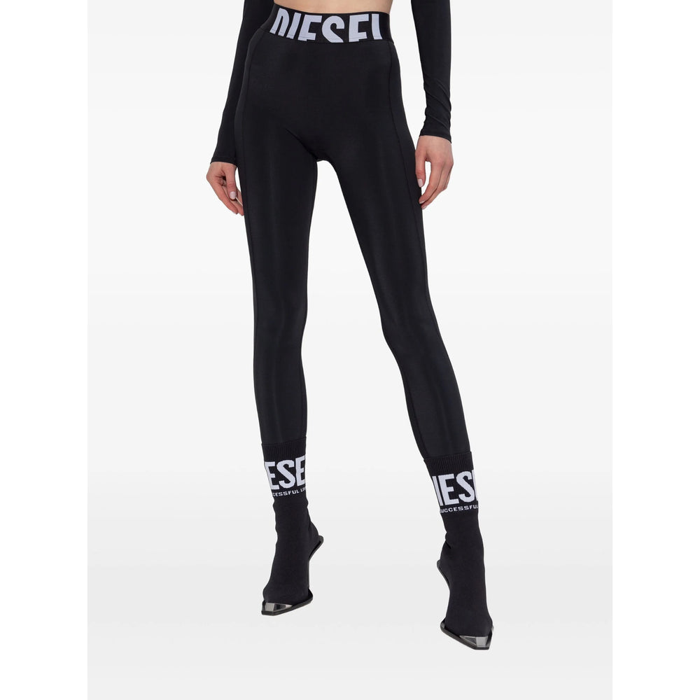 Diesel Black Trousers - Leggings Women