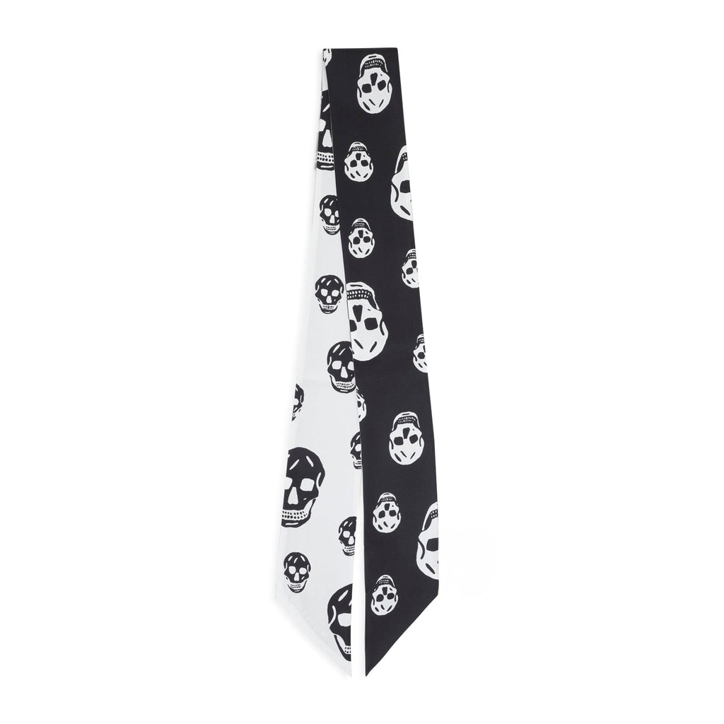Alexander Mcqueen Skull Ribbon Scarf Women